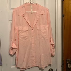 Light pink- XL Babaton Utility Shirt, 100% Tencel/Lyocell